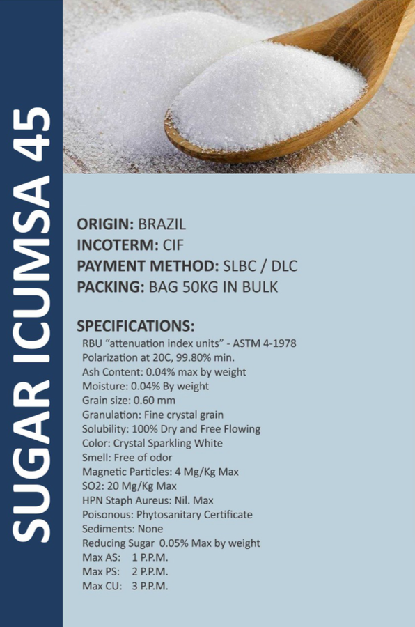 Sugar ICUMSA 45